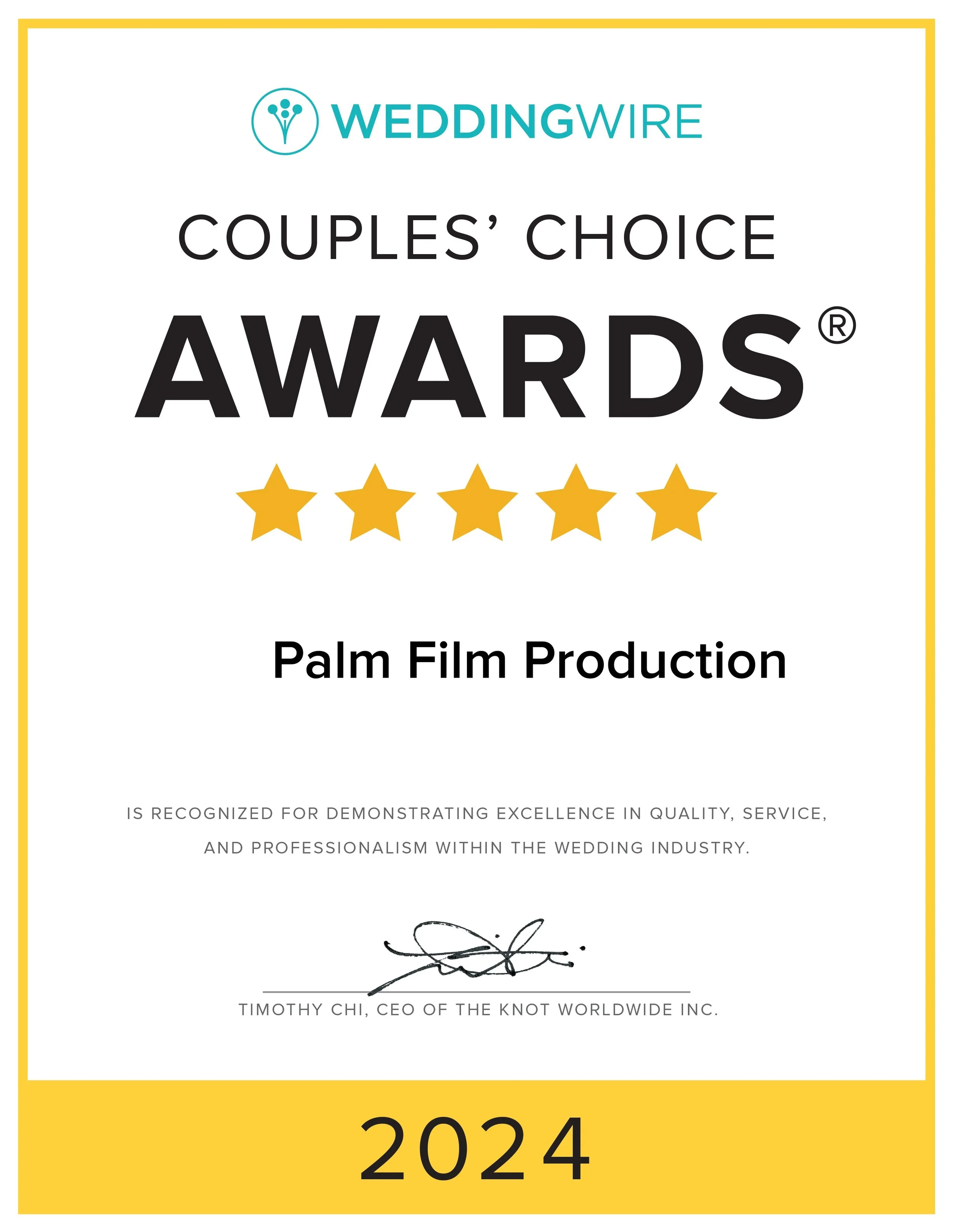 WeddingWire Couples' Choice Awards 2024